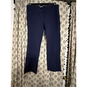 Women’s Large Betabrand Treggings work dress pants blue, black heart pattern